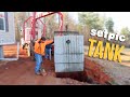 NEW HOUSE UPDATES! Septic Tank System Day! | Manufactured Home Install Process