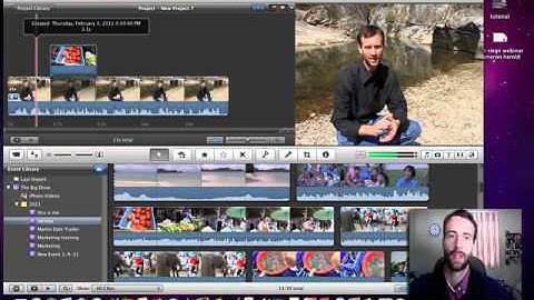 How to insert a video clip and reduce the sound in iMovie 11