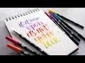 More Brush Lettering Blending with Tombow Markers (Answers to your questions)