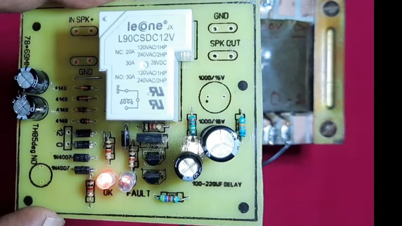 SPEAKER PROTECTION BOARD WITH THERMAL TRIPP