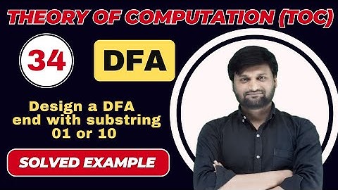 Design DFA ends with substring 01 or 10 | union | Finite Automata (FA)| TOC | FLAT | solved example