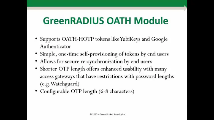 GreenRADIUS OATH Module Demo