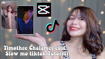 Timothee Chalamet edit tutorial using 剪映 | Slow mo Tutorial on tiktok | Play date edit Tiktok Trend