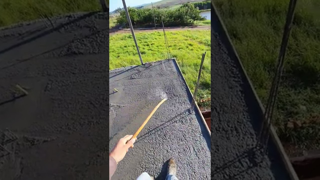 LAJE CONCRETADA, HIDRATAÇÃO #shorts
