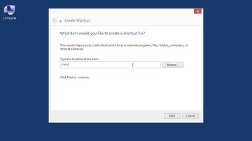 Windows 8.0 Professional - Create a Desktop Shortcut to Open MMC