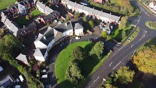 Drone view of Cullompton and Heyridge Meadow Devon