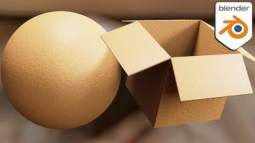Procedural Cardboard Material (Blender Tutorial)