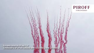 СУ0502512 F Pink smoke with crackling and whistling