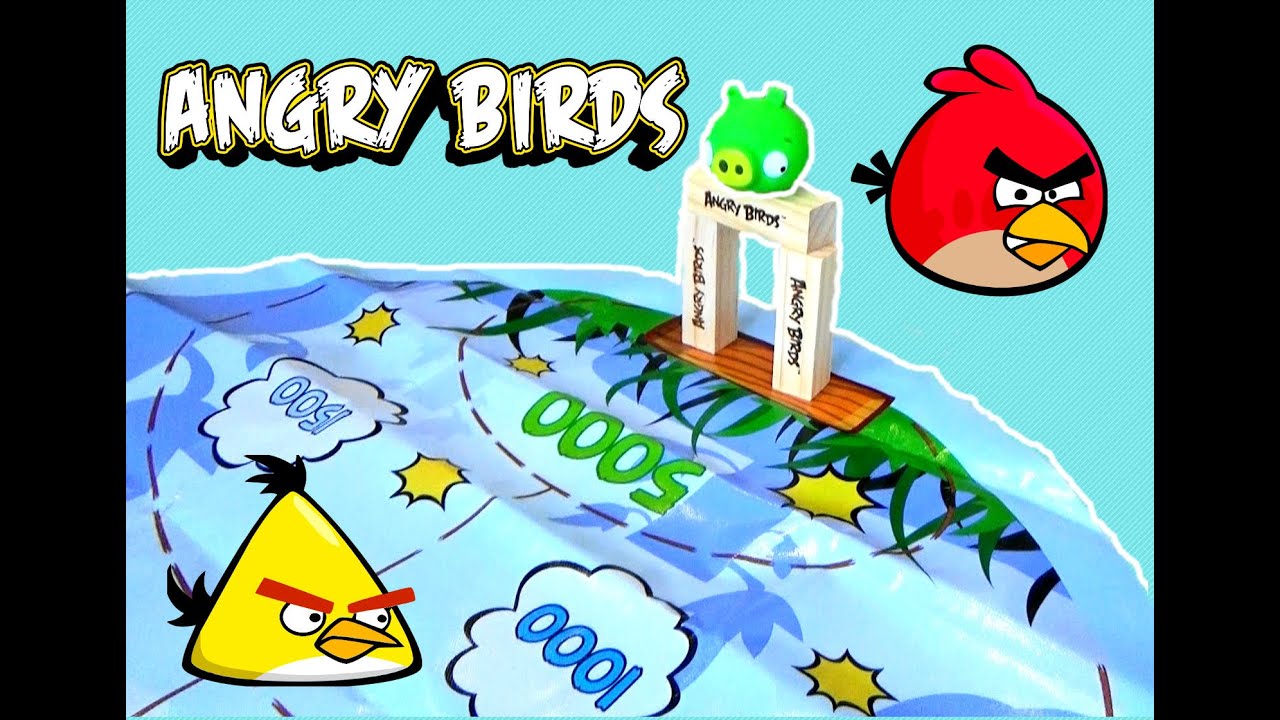 Видео для детей.ЗЛЫЕ ПТИЧКИ ANGRY BIRDS игра для детей Action Game for children