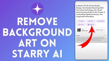 How to Remove Background Art in Starry AI (2024) | Starry AI Tutorial