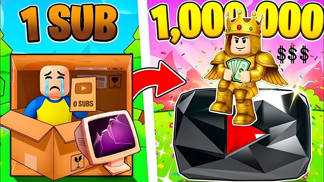 0 to 100 MILLION Subscribers in ONE Day! 😱 (Roblox YouTube Tycoon)