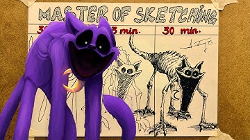 DRAWING CATNAP IN 30 SEC, 3 MIN, 30 MIN | POPPY PLAYTIME CHAPTER 3