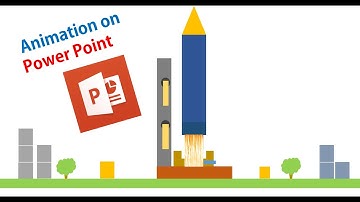 Animation On PowerPoint: Rocket Launch and fire ball.