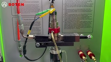 XPI  Fuel  Injector Test on CR318S BOTEN Common Rail Test Bench