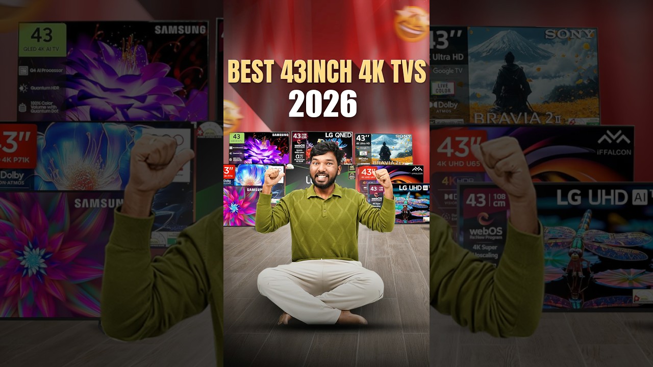 Best 43inch 4K TV 2026 | lg vs samsung vs xiaomi vs tcl