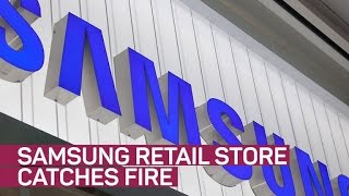 Samsung store catches fire -- right before Galaxy S8 reveal (CNET News)