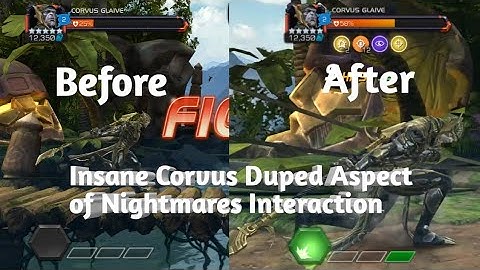 Insane Corvus Awakened Interaction with Aspect of Nightmares Node #mcoc #kabam #YoutubeShorts