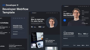 Developer X - Developer Portfolio Webflow Template | BRIX Templates