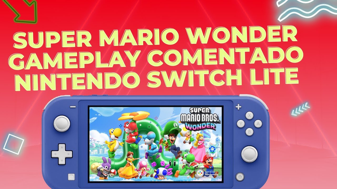 SUPER MARIO BROS. WONDER on Nintendo Switch LITE Gameplay , mario wonder  switch