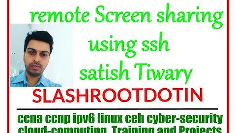 How to share remote screen  using ssh
