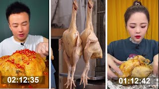 Funny Food Challange On TikTok | Fats eating Chicken | Who will win