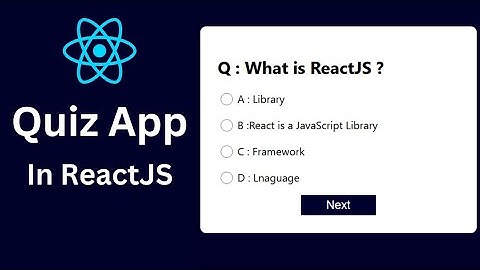 How To Make Quiz App in React JS | Quiz App Using HTML CSS and React JS