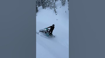 That could have ended real bad 😅 #snowmobile #polaris #shortvideo #viral #snow