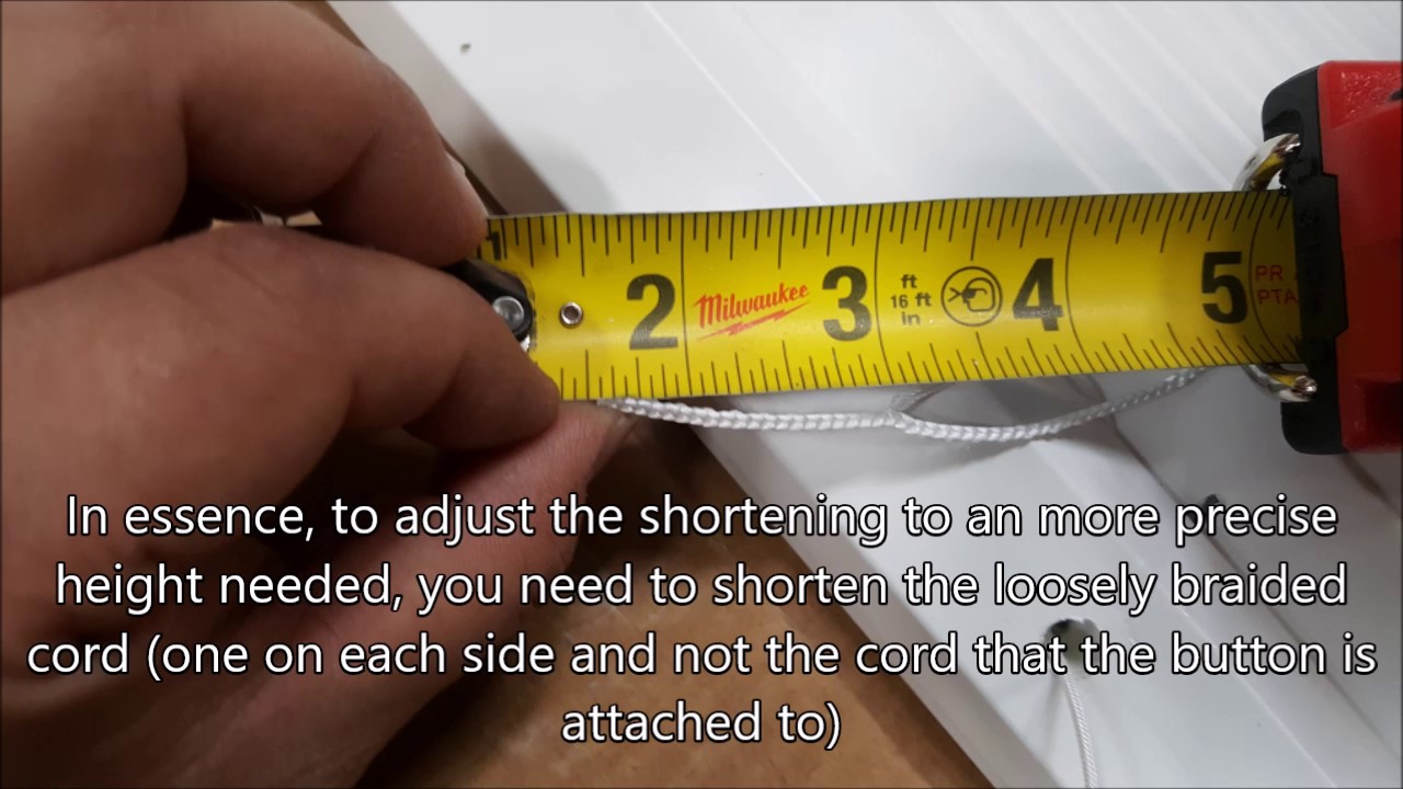 CBC 2" Faux Wood Blind Precise Shortening YouTube