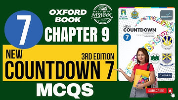 Class 7 Math Chapter 9 MCQs | oxford new countdown third edition | Math with Afshan