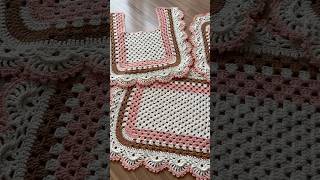 Jogo De Banheiro De Crochê Po A Po Tapete De Barbante