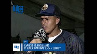 Final 93-94 Caracas-Magallanes: Resumen Juego 7