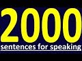 2000 ENGLISH SENTENCES FOR SPEAKING. ENGLISH GRAMMAR. HOW TO LEARN ENGLISH SPEAKING EAISLY