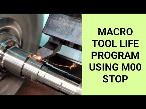 Cnc turning macro tool life program - YouTube