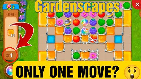 Playrix Gardenscapes Only One move? 😮