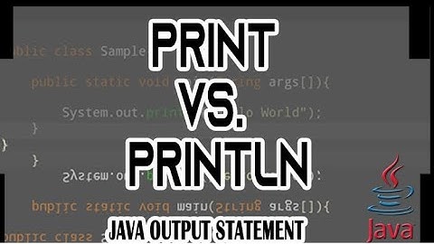 JAVA TUTORIAL 1: PRINT STATEMENTS