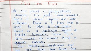 flora and fauna essay