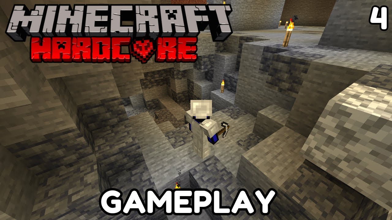 Minecraft Hardcore Survival - Mining and Exploring Caves - Episode 4 ...