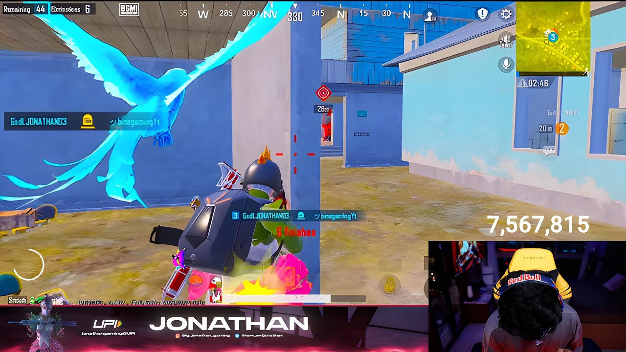 Jonathan Gaming M249 ☠️ || Full Tabhai Gerneter || BGMI Squad vs Squad 