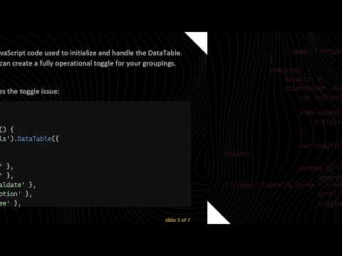 Resolve Your jQuery DataTable RowGroup Toggle Issues with Ease