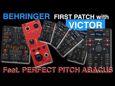 First eurorack patch with Behringer VICTOR feat. PERFECT PITCH ABACUS Patch note and tutorial