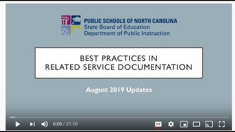 Best Practices in Related Service Documentation