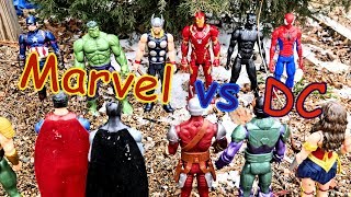 Marvel vs dc epic battle - marvel's black panther, hulk, iron man,
captain america, thor, & spider-man superman, batman, wonder woman,
deadshot, aq...