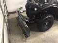 2014 Yamaha Grizzly 700 KFI 54in plow install