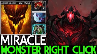 MIRACLE [Shadow Fiend] Monster Right Click with Madness Attack Speed Dota 2