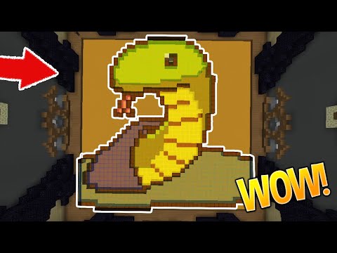 only-glass-pixel-art-challenge-(minecraft-build-battle)