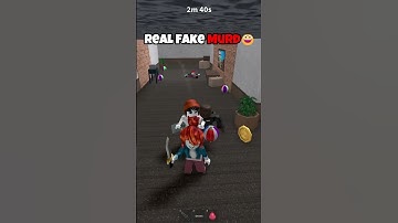 REAL FAKE MURDERER TROLLING IN MM2🔪😀 #mm2 #roblox #robloxshorts #shorts