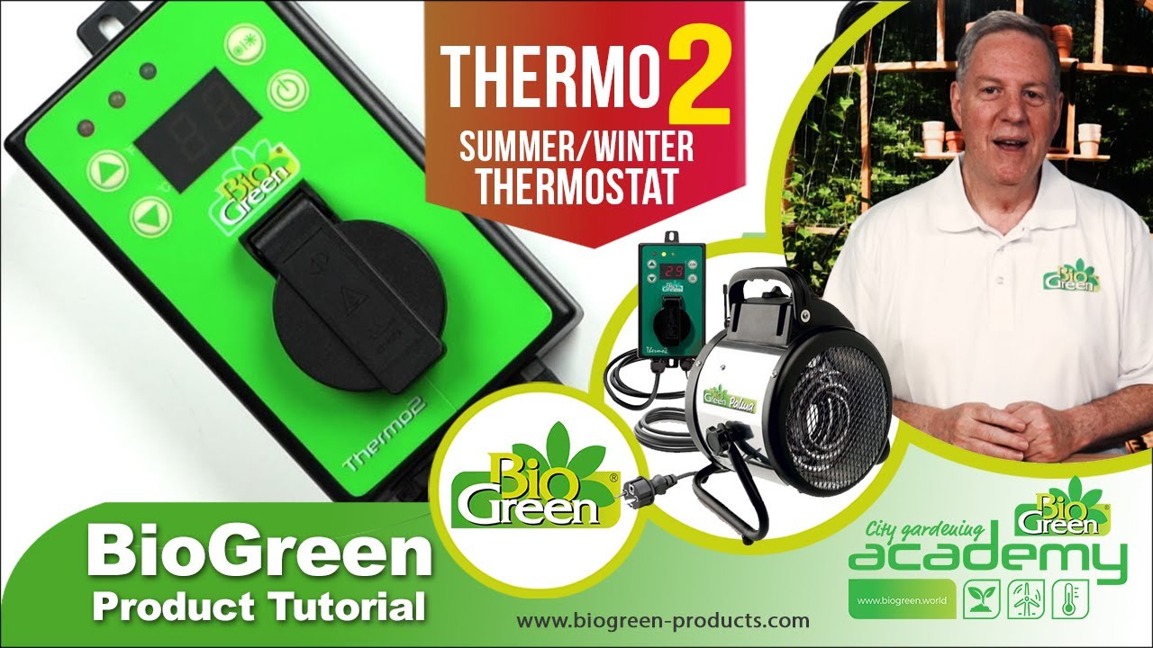 Bio Green TER2_US BioGreen TER2/US Thermo 2 Digital Greenhouse Thermostat  with Summer/Winter Function 2 Years Warrenty