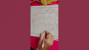 How to draw Radha Krishna drawing / Holi Special Drawing Radha Krishna / Radha Krishna playing Holi