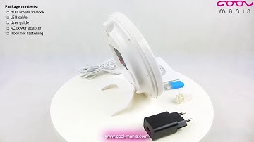 Spy clock with FULL HD camera and PIR sensor for motion detection (www.cool-mania.com)