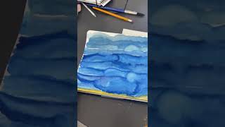 I think I finally found my watercolor technique! After... #Shorts #tehillah.collage